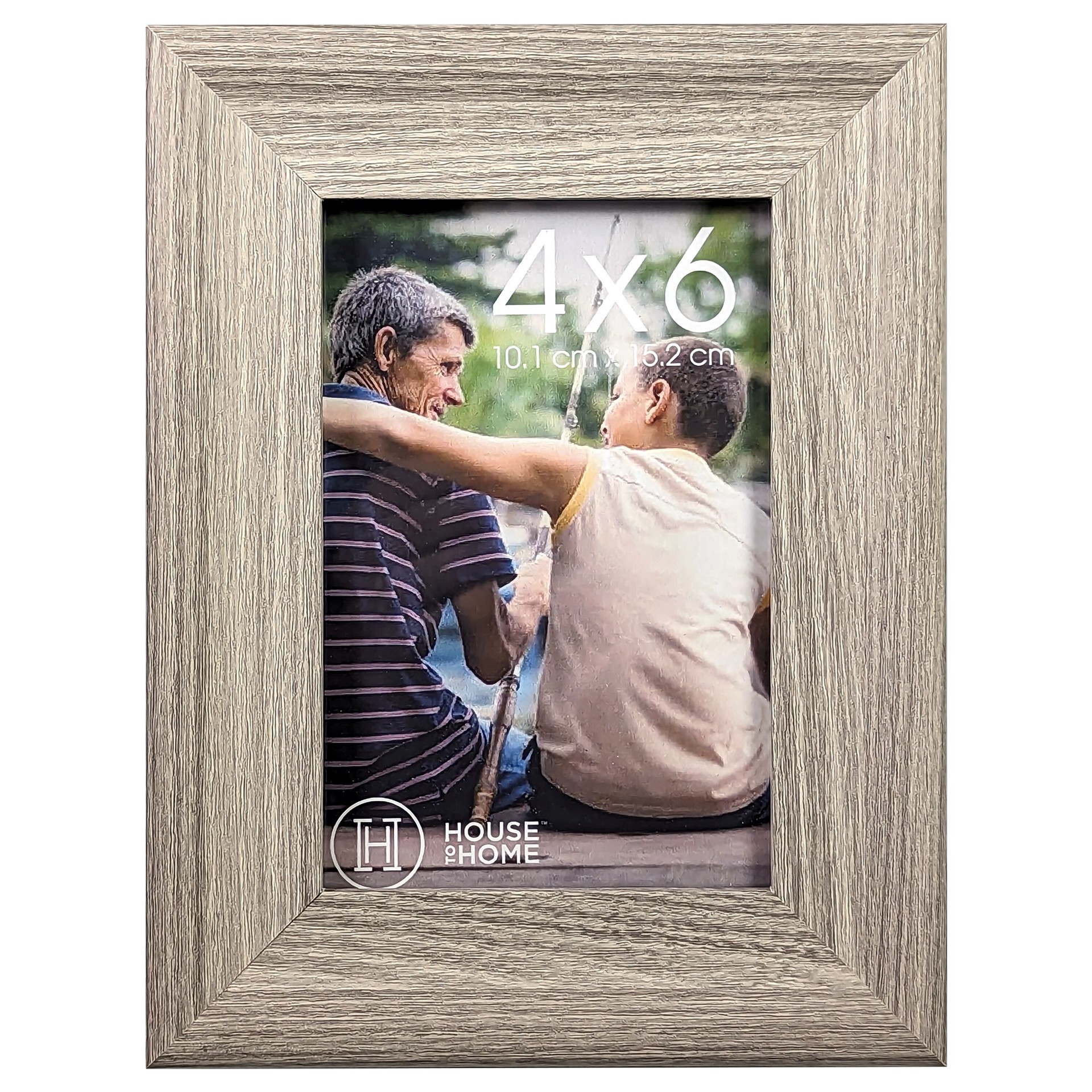 slide 1 of 1, House To Home Grey Wood Picture Frame, 4X6, 1 ct