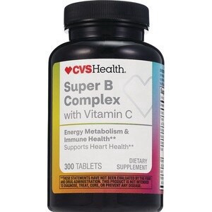 slide 1 of 1, CVS Health Super B Complex With Vitamin C Caplets, 300Ct, 300 ct