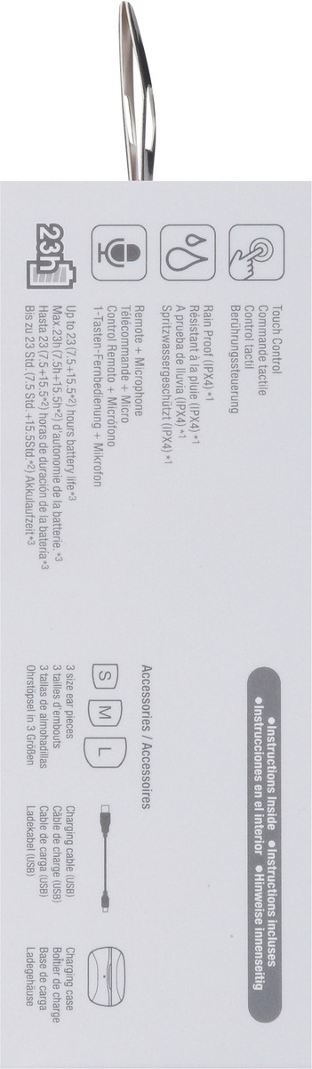 slide 2 of 12, JVC GumyMini Coconut White True Wireless Headphones 1 ea, 1 ct