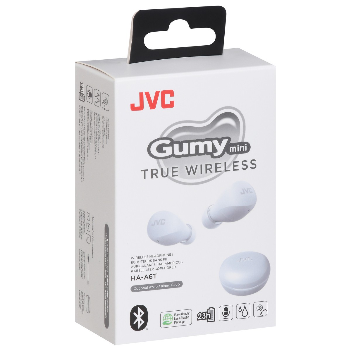 slide 11 of 12, JVC GumyMini Coconut White True Wireless Headphones 1 ea, 1 ct