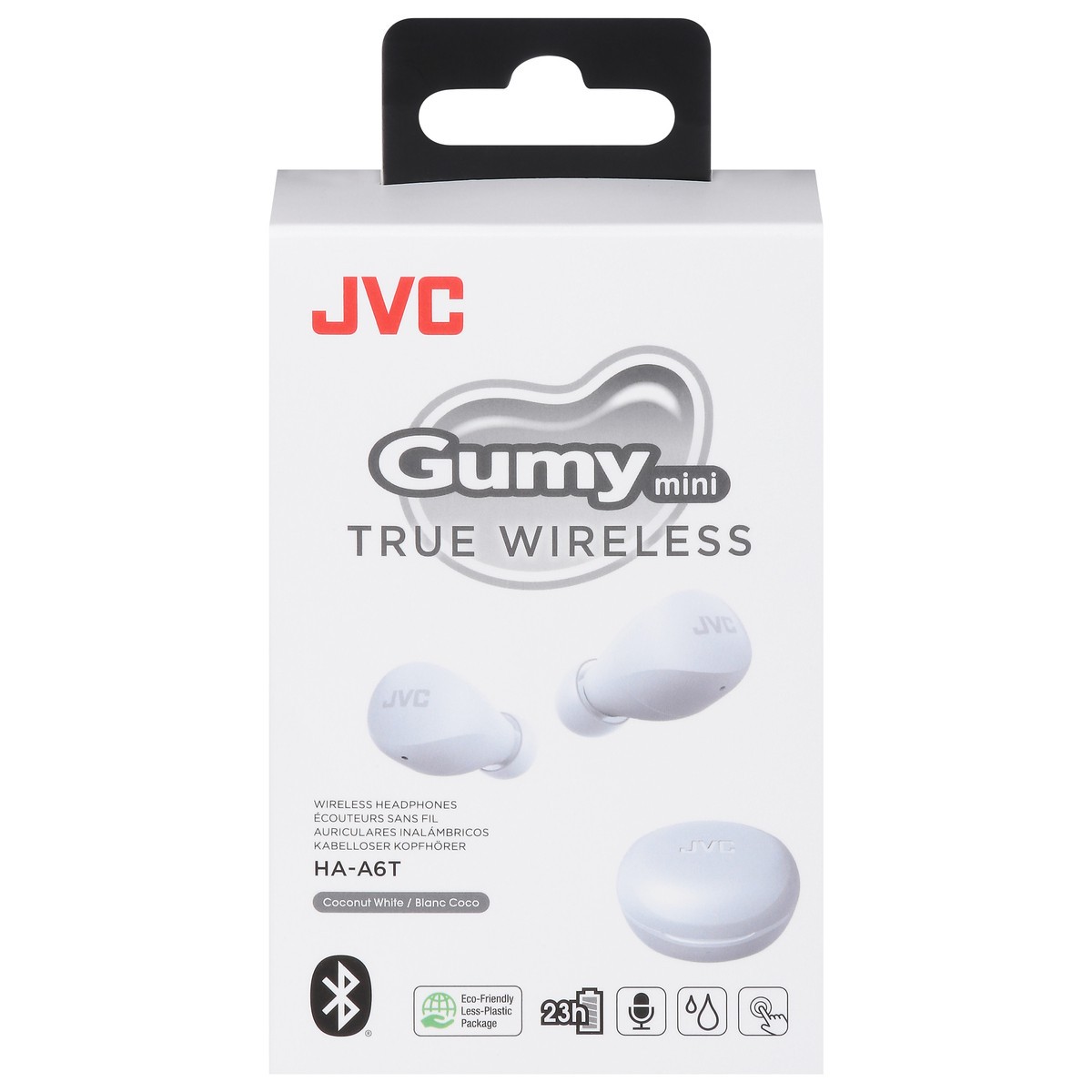 slide 5 of 12, JVC GumyMini Coconut White True Wireless Headphones 1 ea, 1 ct