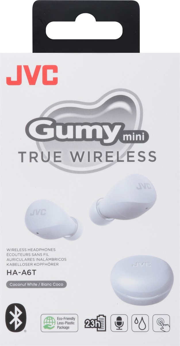 slide 7 of 12, JVC GumyMini Coconut White True Wireless Headphones 1 ea, 1 ct