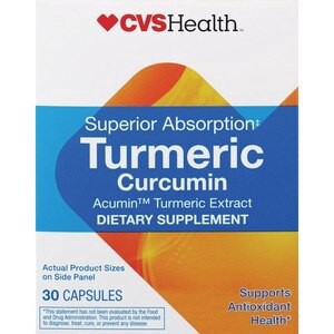 slide 1 of 1, CVS Health Superior Absorption Turmeric Curcumin Dietary Supplement, 30 ct