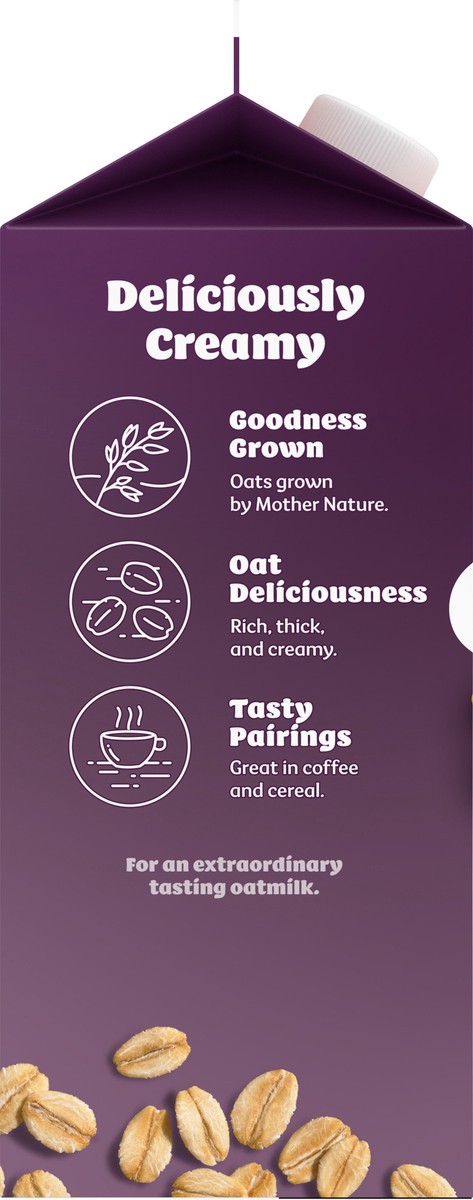 slide 4 of 9, Silk Oat Milk, Original, Dairy Free, Gluten Free, 64 FL OZ Half Gallon, 59 fl oz