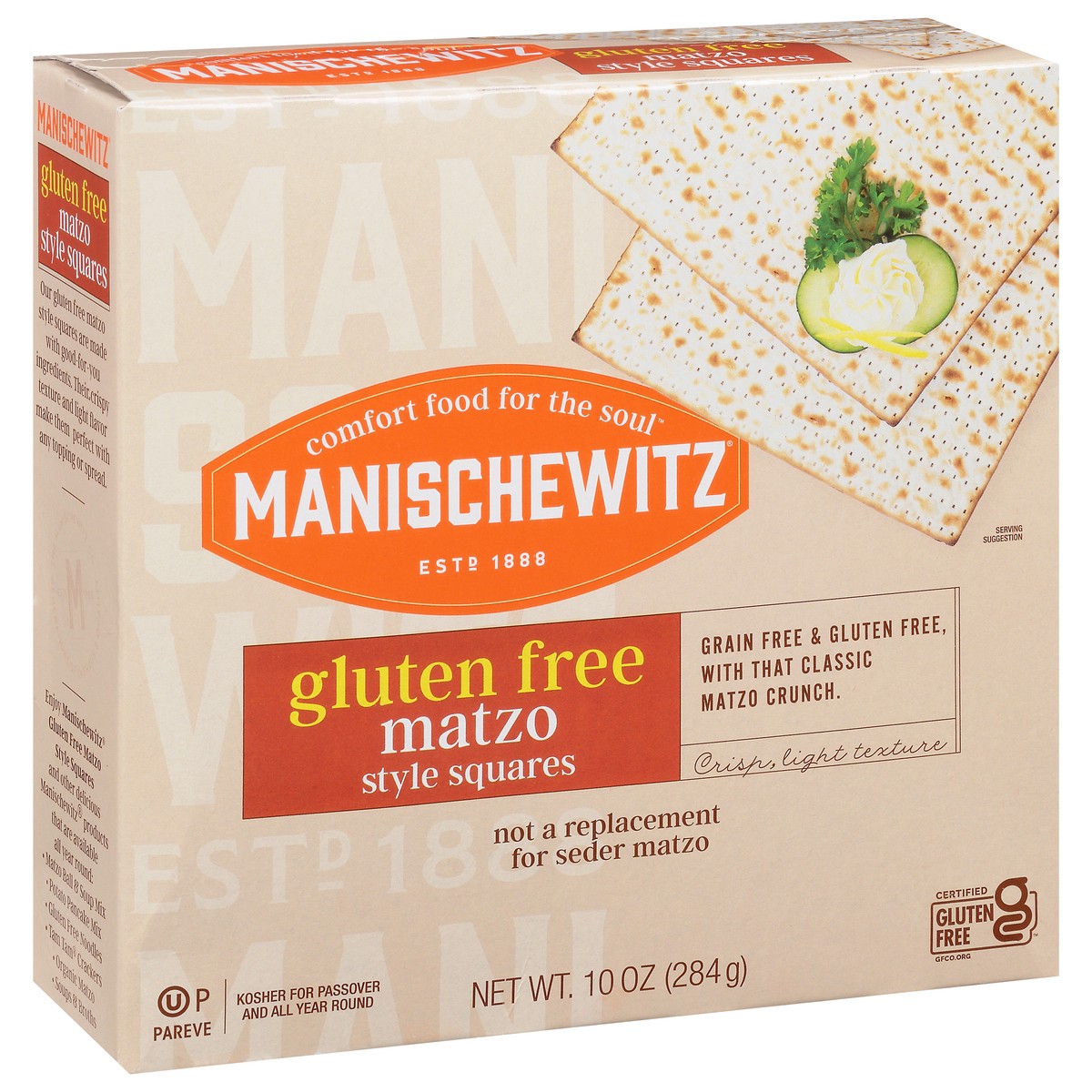 slide 8 of 9, Manischewitz Gluten Free Matzo Style Squares 10 oz, 10 oz