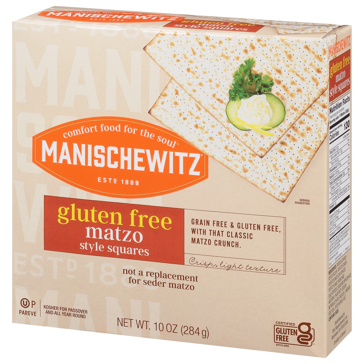 slide 6 of 9, Manischewitz Gluten Free Matzo Style Squares 10 oz, 10 oz