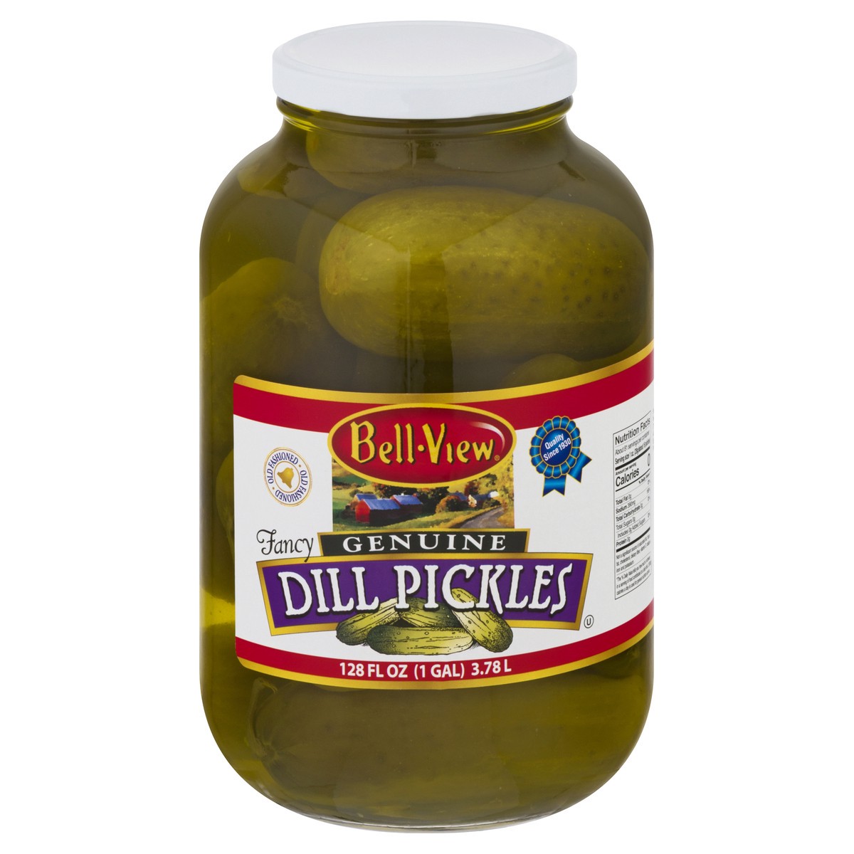 slide 5 of 13, Bell-View Genuine Dill Pickles 128 oz, 128 oz