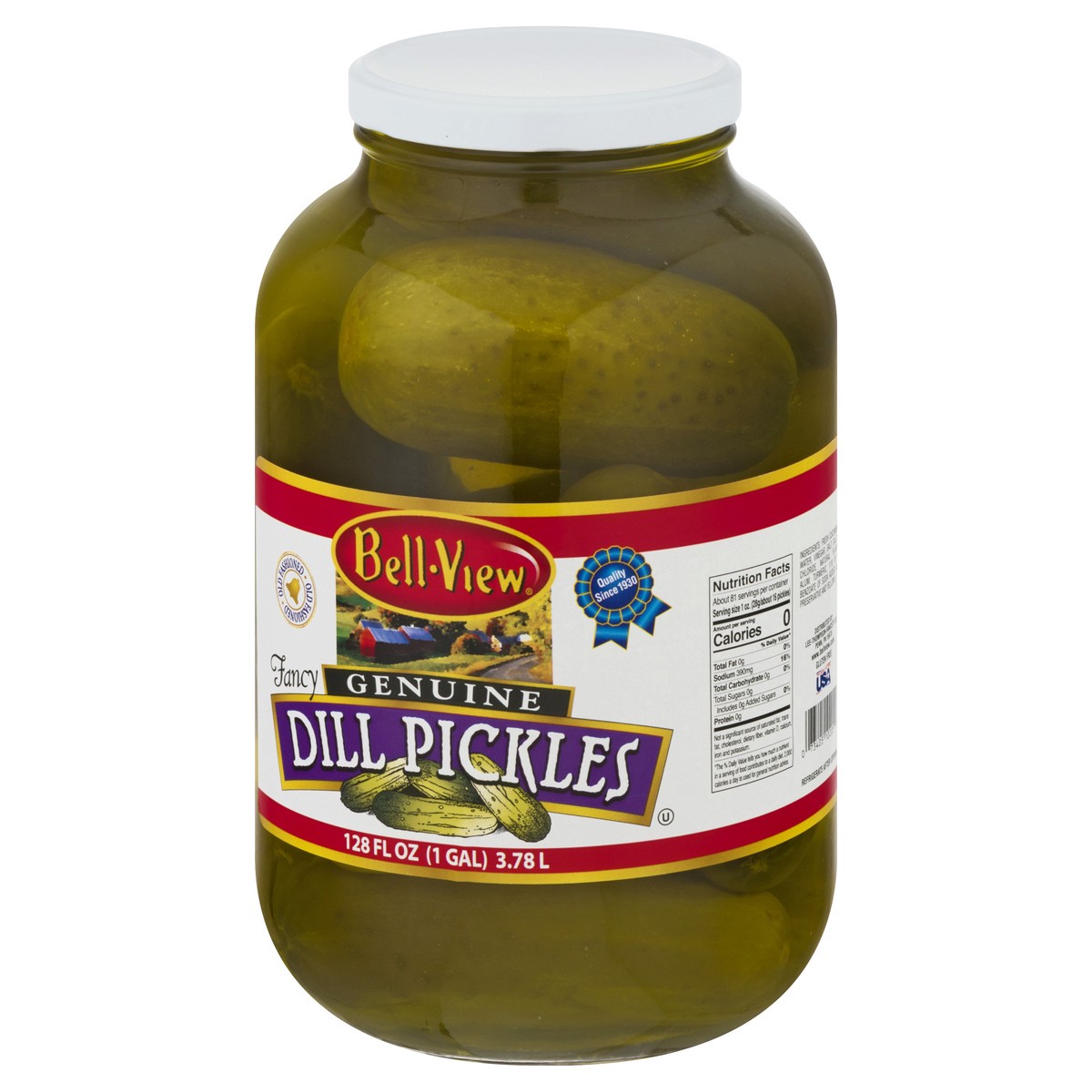 slide 9 of 13, Bell-View Genuine Dill Pickles 128 oz, 128 oz