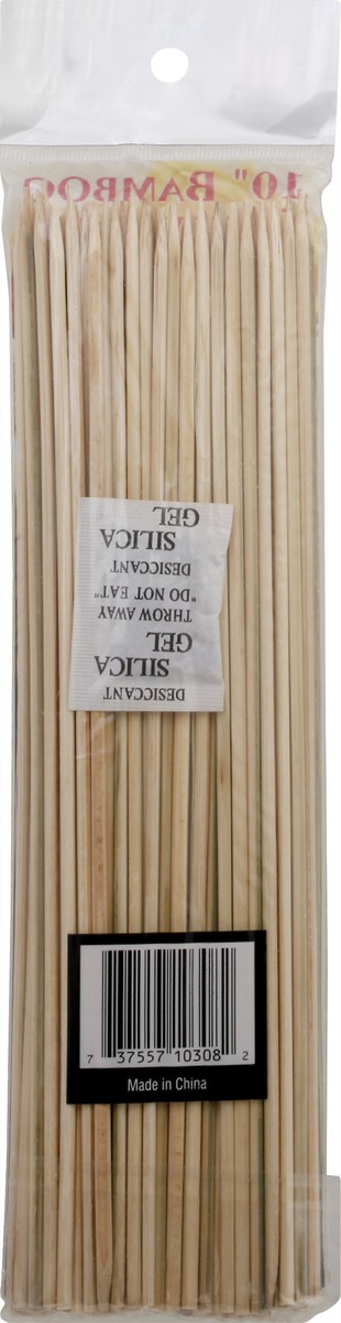 slide 10 of 11, Poly King Bamboo 10 Inch Skewers 100 ea, 100 ct