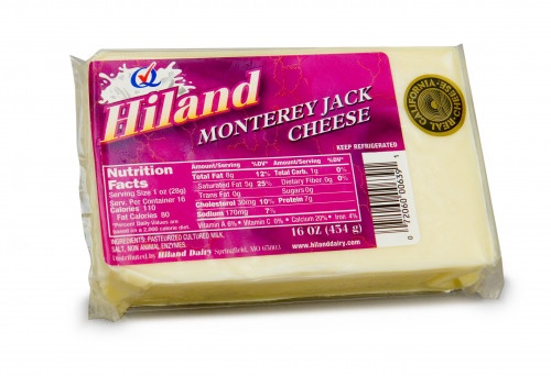 slide 1 of 1, Hiland Dairy California Monterey Jack Cheese, 16 oz