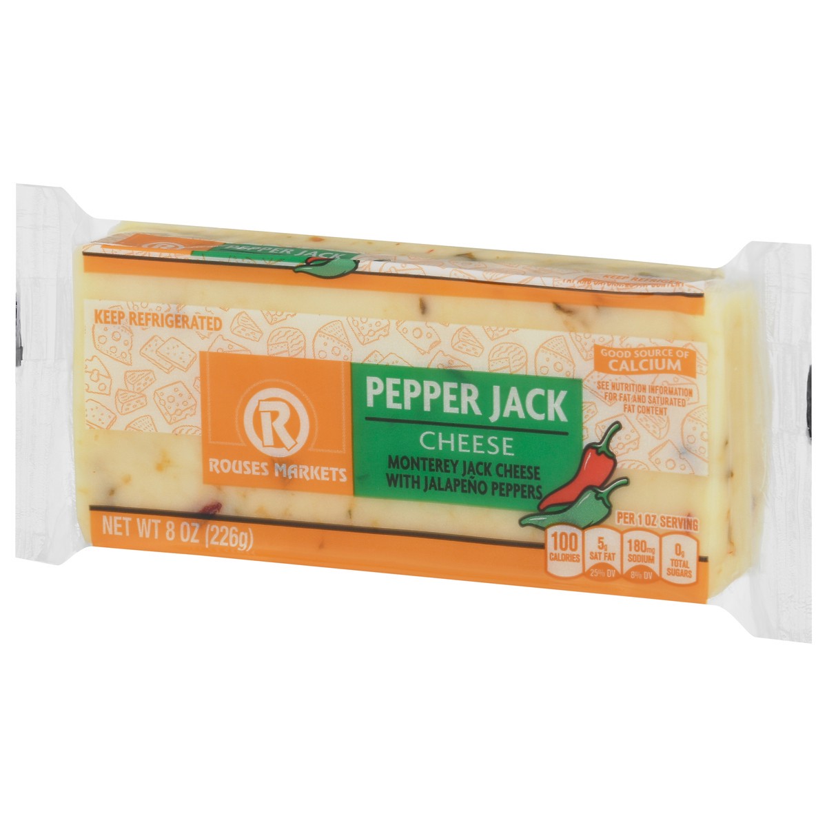 slide 2 of 4, Rouses Markets Pepper Jack Cheese 8 oz, 8 oz