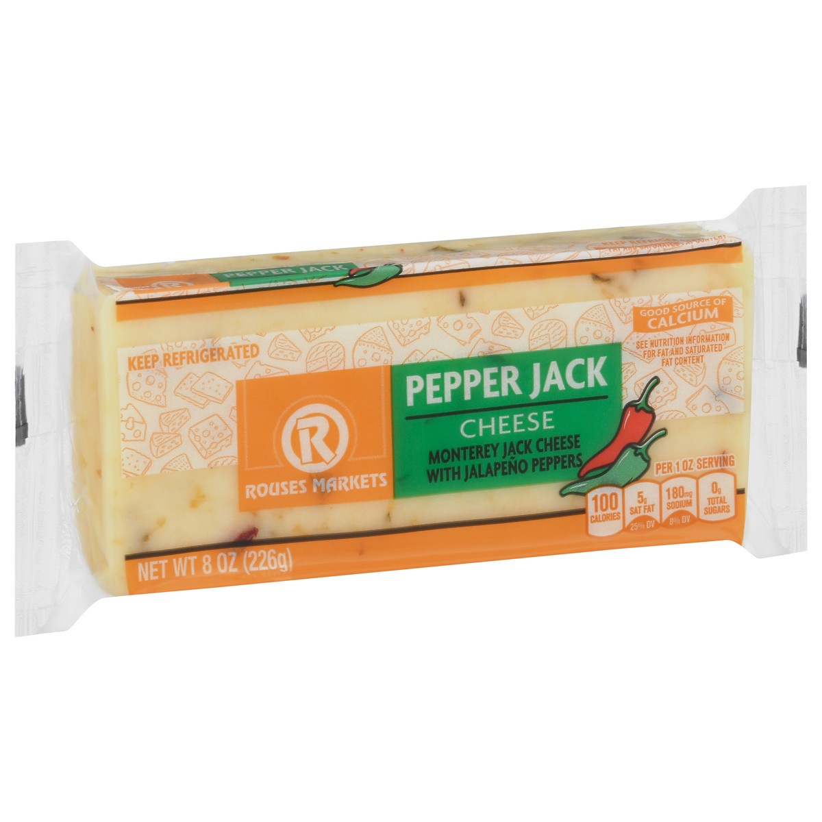 slide 3 of 4, Rouses Markets Pepper Jack Cheese 8 oz, 8 oz