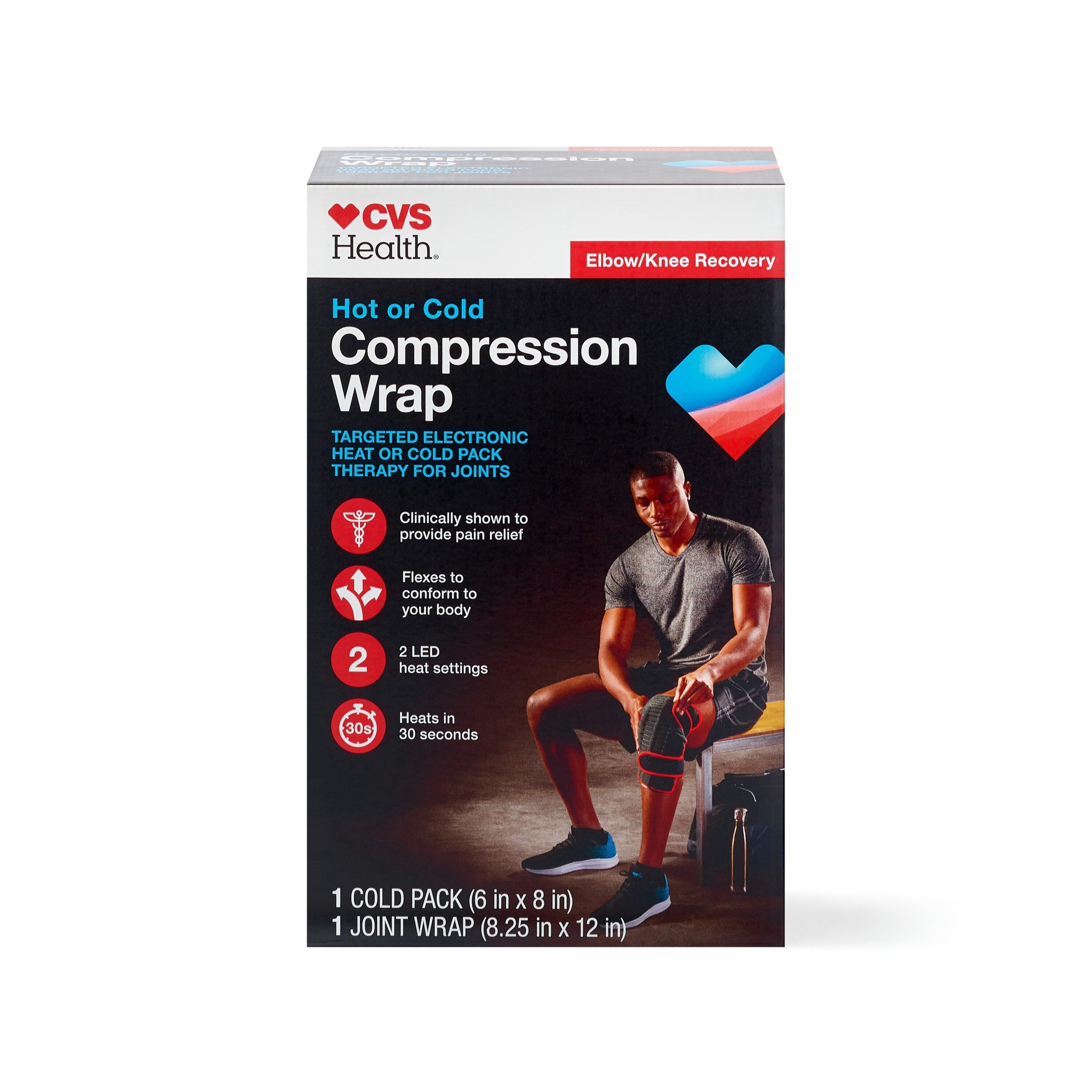 slide 1 of 1, CVS Health Heat Ice Comp Wrap, 1 ct