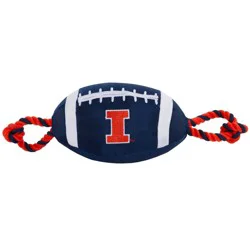 NCAA Illinois Fighting Illini Nylon Football Dog Toy