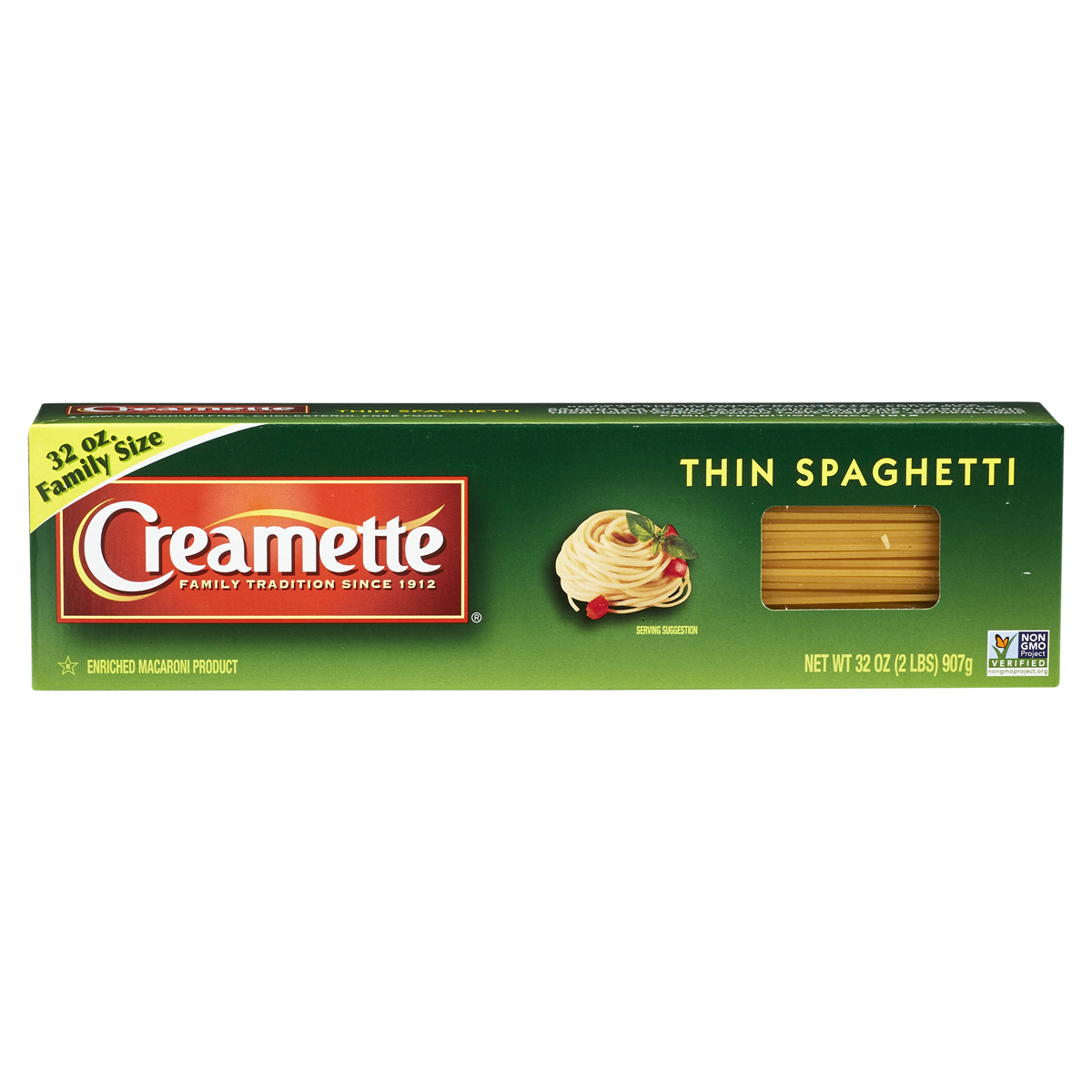 slide 1 of 8, Creamette Thin Spaghetti, 32 oz