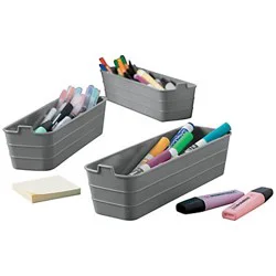 Starplast Gray Narrow Flex Bins