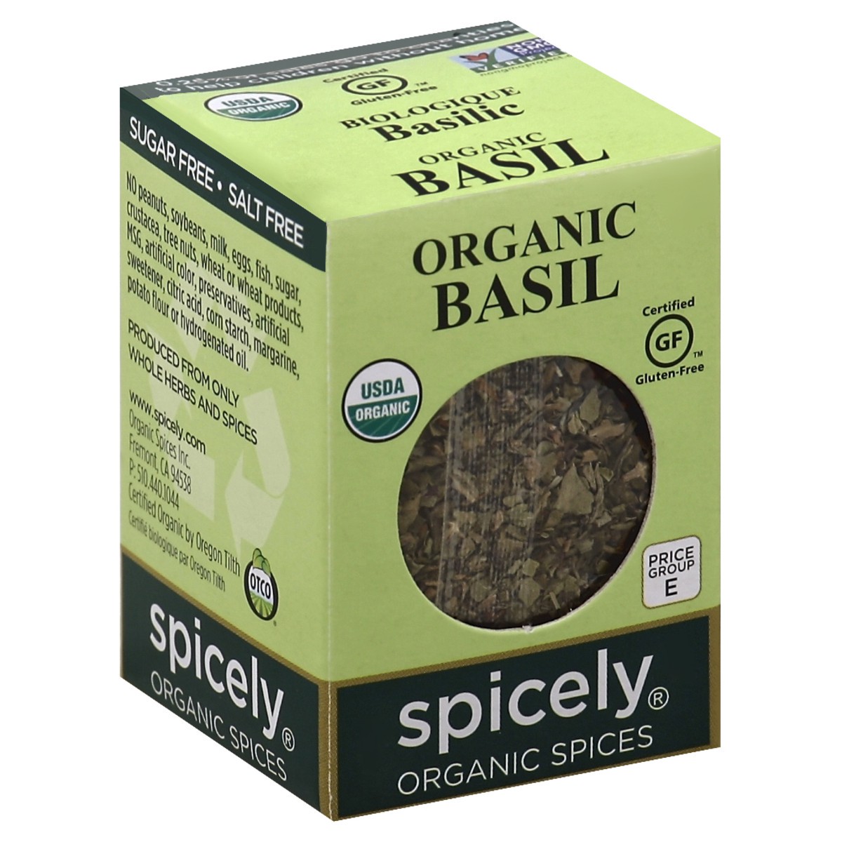 slide 3 of 4, Spicely Organic Spices Basil 0.1 oz, 0.1 oz