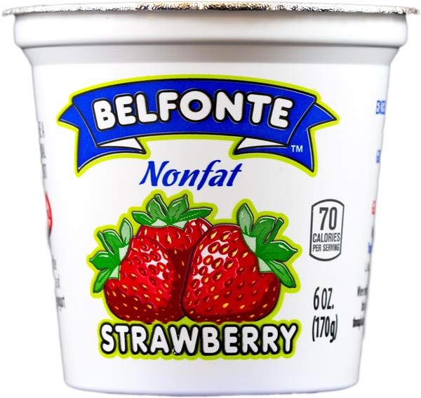 slide 1 of 1, Belfonte Nonfat Strawberry Yogurt, 6 oz