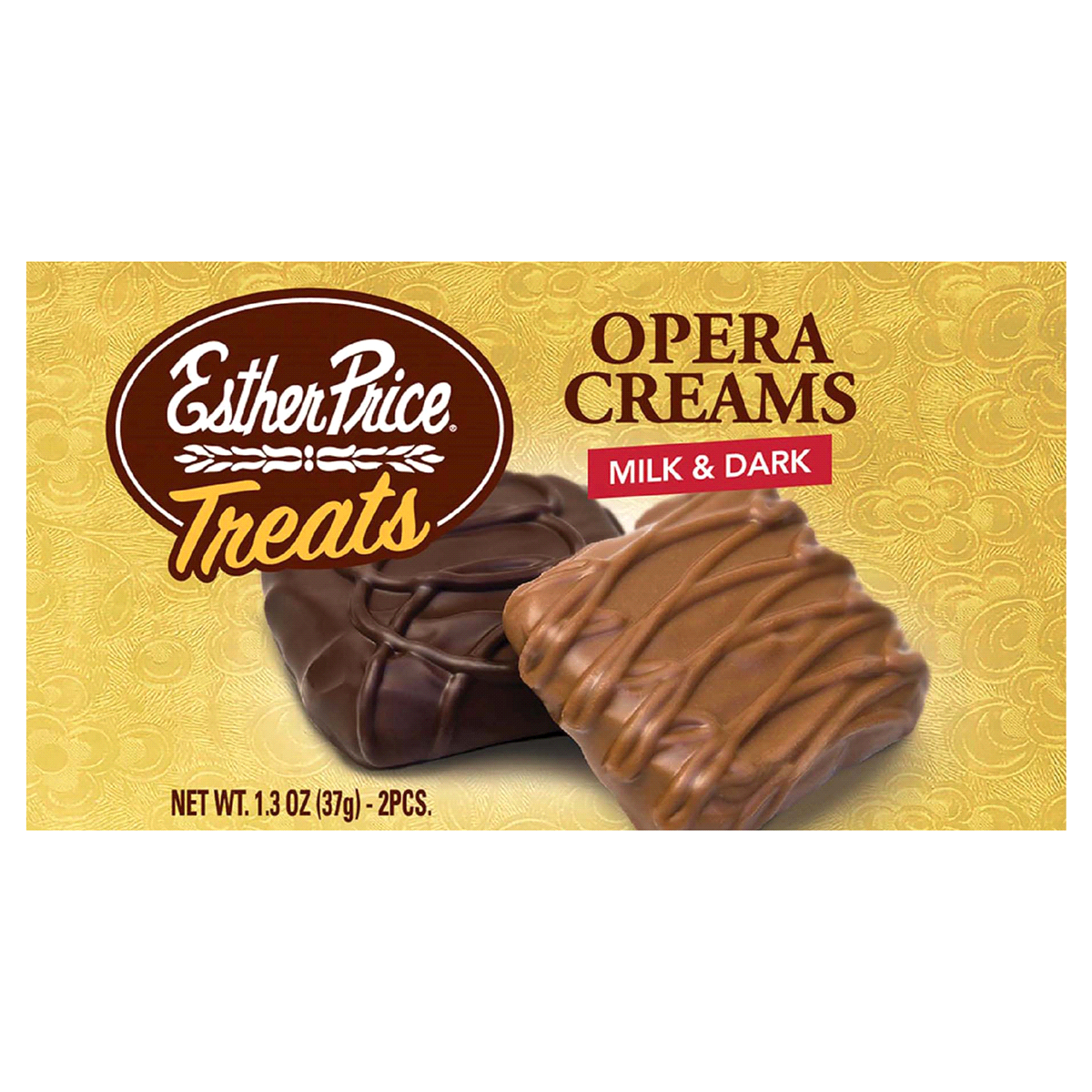 slide 1 of 9, Esther Price Opera Creams - Milk & Dark Chocolate - 2 ct; 1.3 oz, 1.3 oz