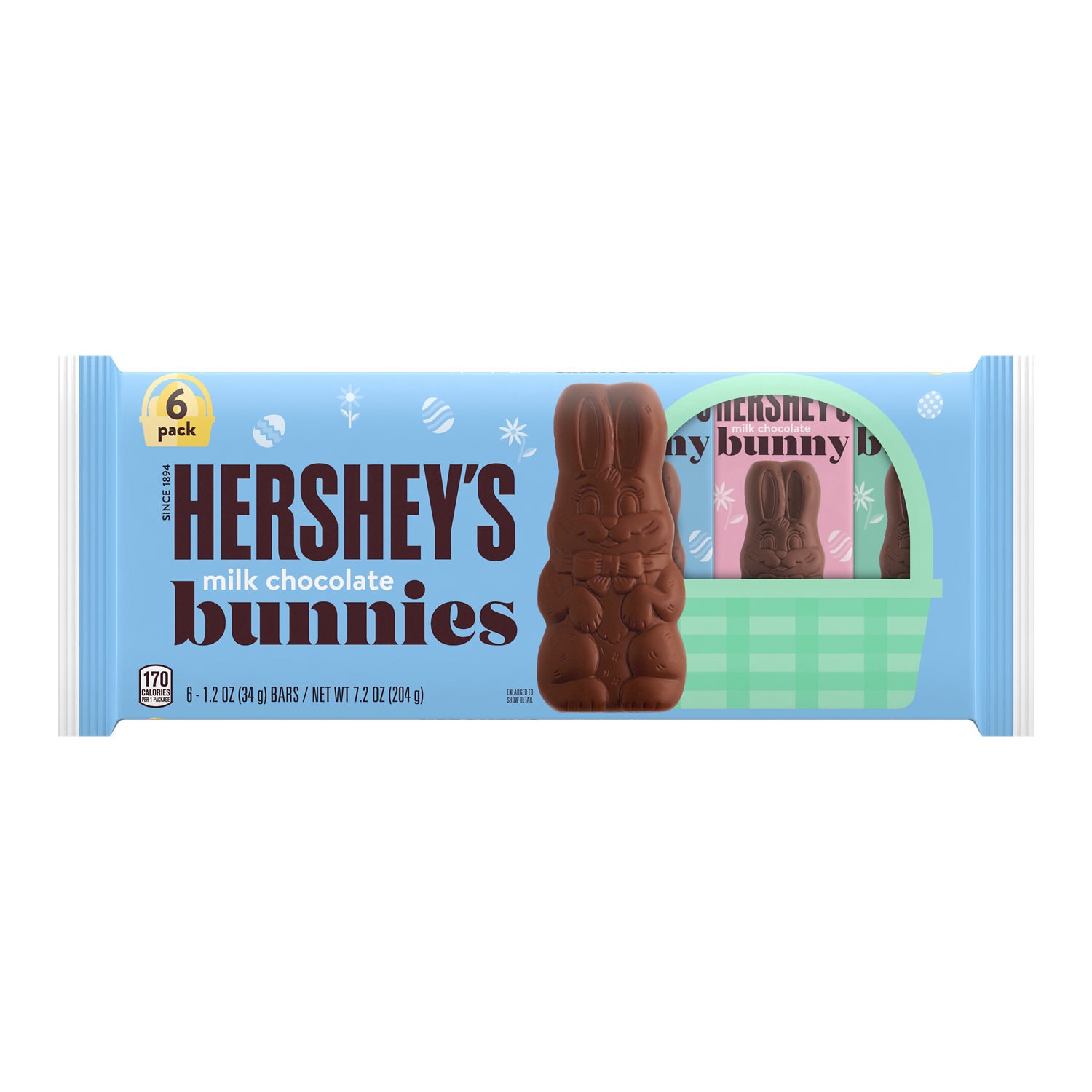 slide 1 of 5, Hershey's Easter Milk Chocolate Bunny, 7.2 oz