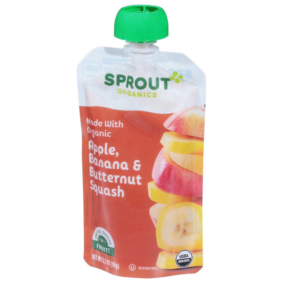 slide 3 of 9, Sprout Organics Apple, Banana & Butternut Squash Baby Food 3.5 oz, 3.5 oz