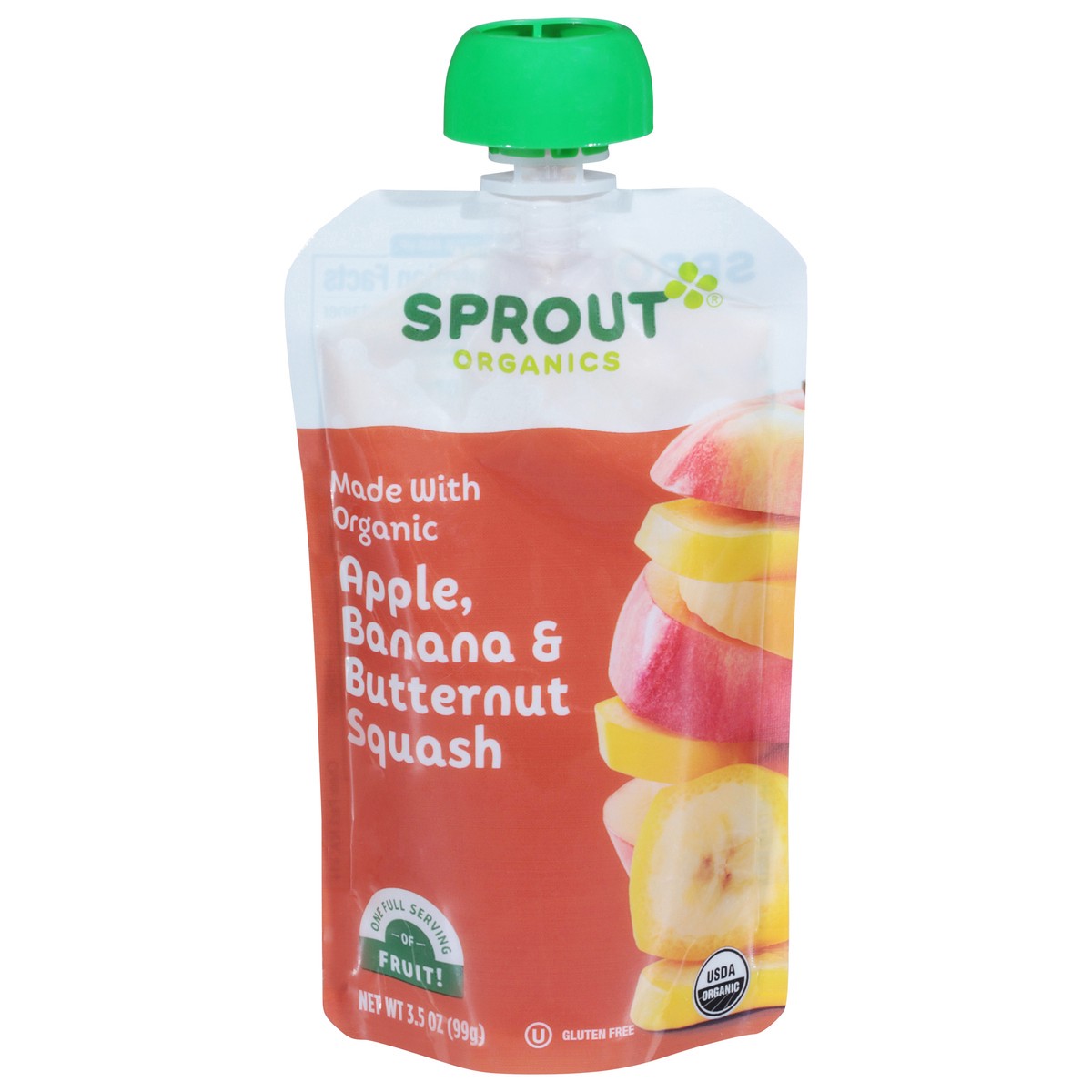 slide 1 of 9, Sprout Organics Apple, Banana & Butternut Squash Baby Food 3.5 oz, 3.5 oz