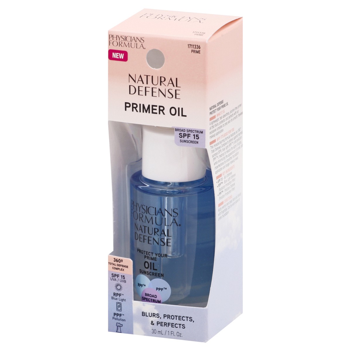 slide 12 of 12, Physicians Formula Natural Defense Broad Spectrum SPF 15 Primer Oil 30 ml, 1 oz