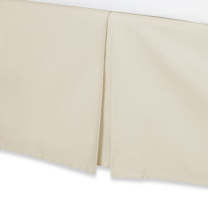 slide 1 of 1, Wamsutta 400-Thread-Count Cotton Drop Queen Bed Skirt - Ivory, 15 in