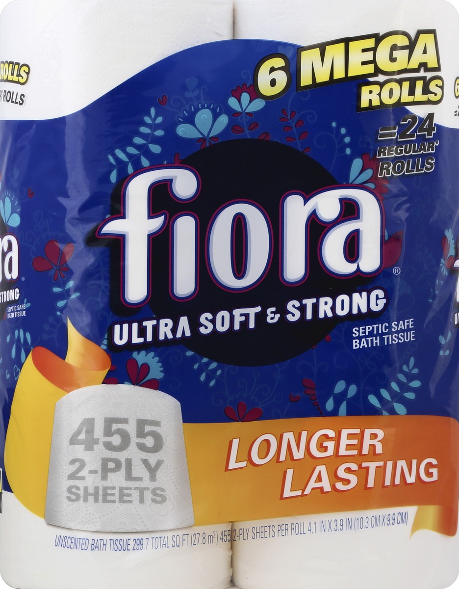 slide 1 of 5, Fiora Bath Tissue 6 ea, 6 ct