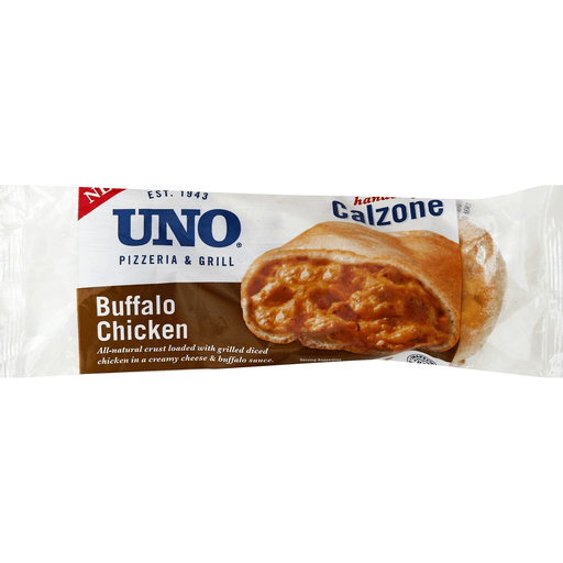 slide 2 of 2, Uno Grab & Go Calzones - Buffalo Chicken, 6 oz