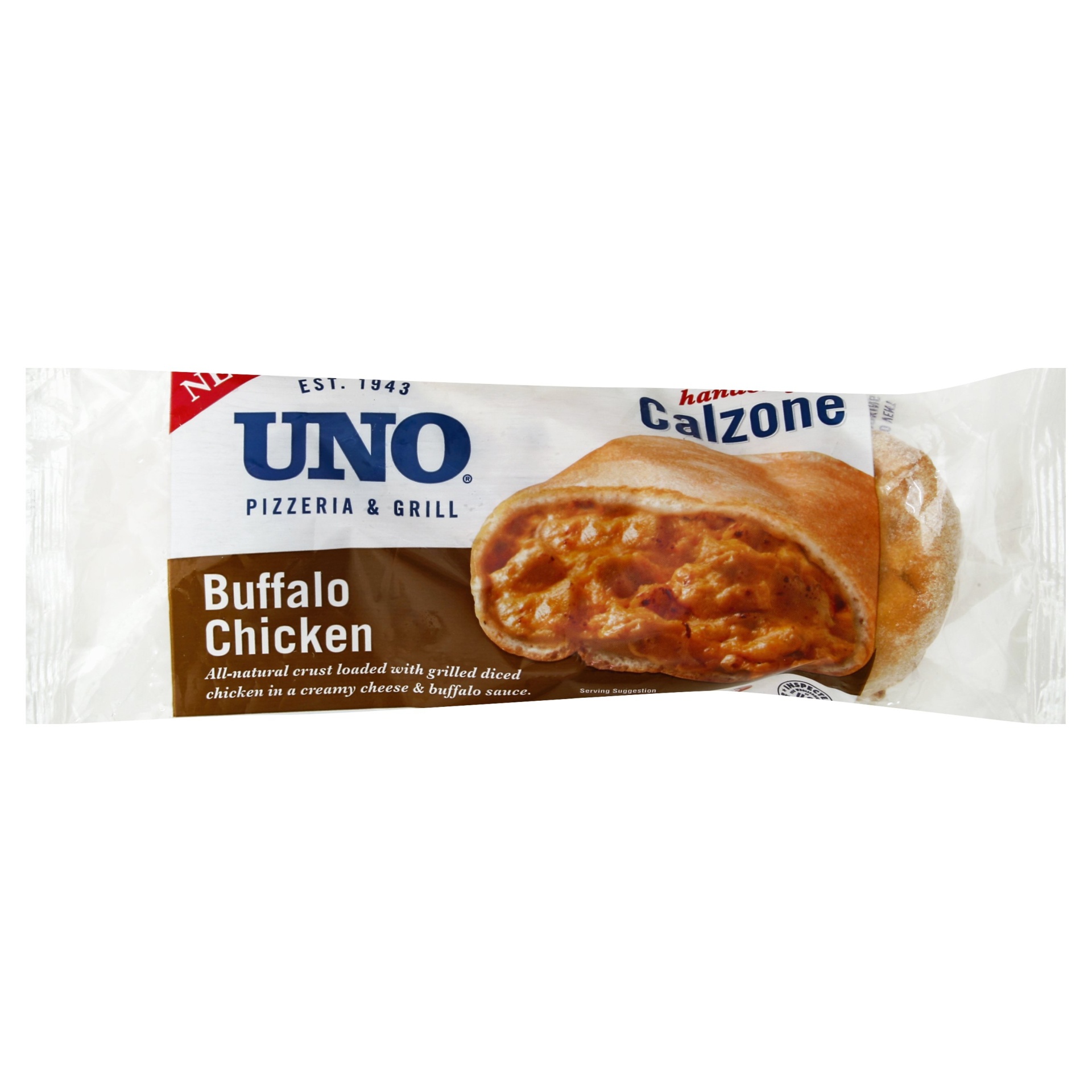 slide 1 of 2, Uno Grab & Go Calzones - Buffalo Chicken, 6 oz