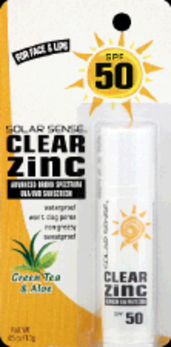 solar sense clear zinc