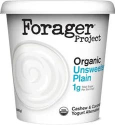 Forager Project Dairy-Free Organic Greek Style Cultured Coconut & Cashew Unsweetened Plain Yogurt 24 oz
