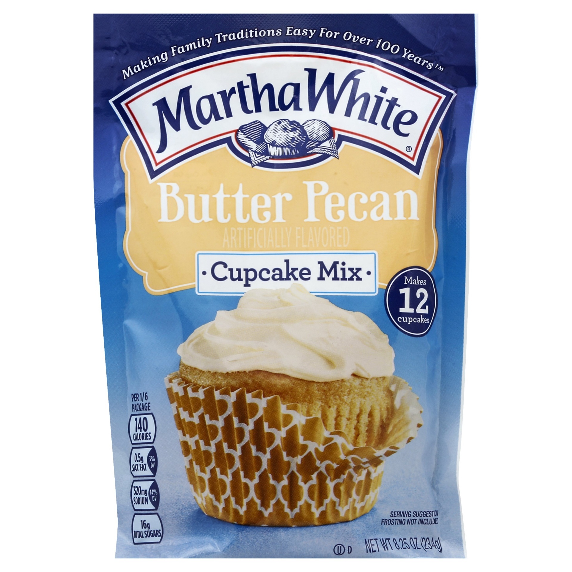 slide 1 of 6, Martha White Butter Pecan Cupcake Mix, 8.25 oz