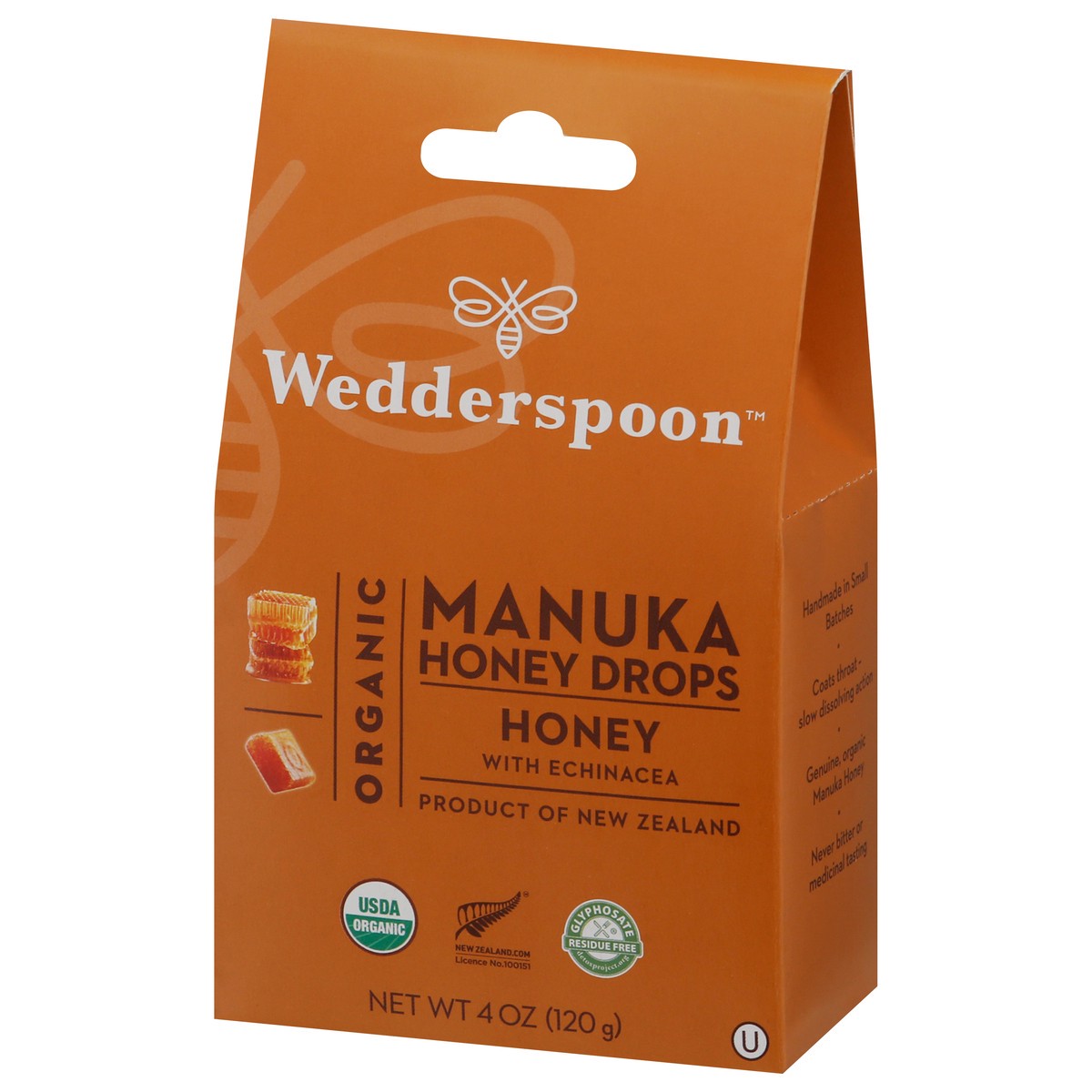 slide 6 of 9, Wedderspoon Organic Manuka Honey with Echinacea Honey Drops 20 ea, 1 ct