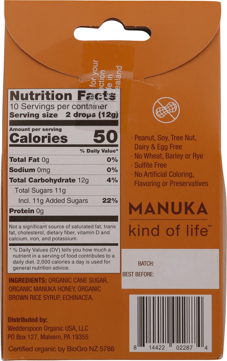 slide 5 of 9, Wedderspoon Organic Manuka Honey with Echinacea Honey Drops 20 ea, 1 ct