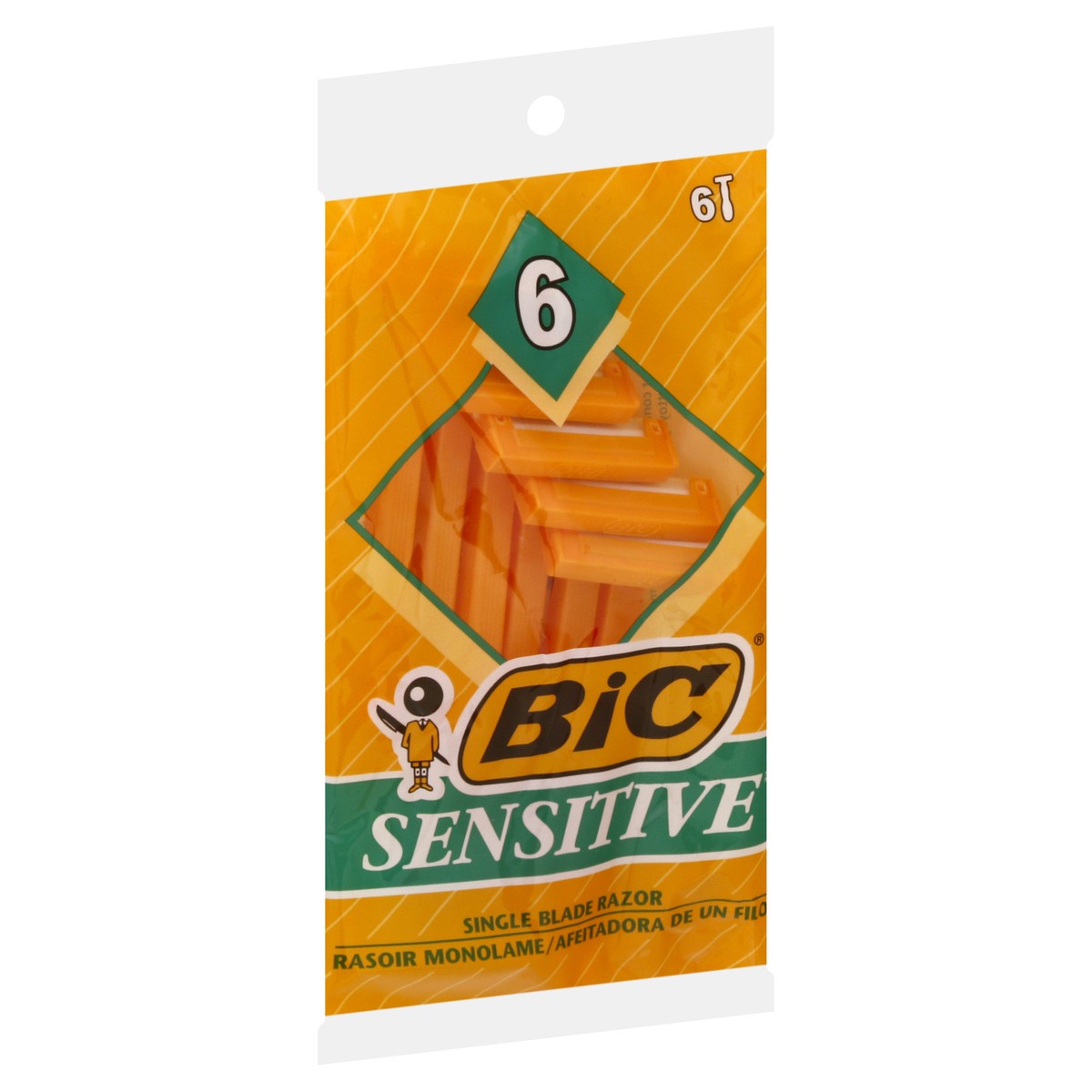 slide 2 of 9, Bic Sensitive Shaver, 6 ct