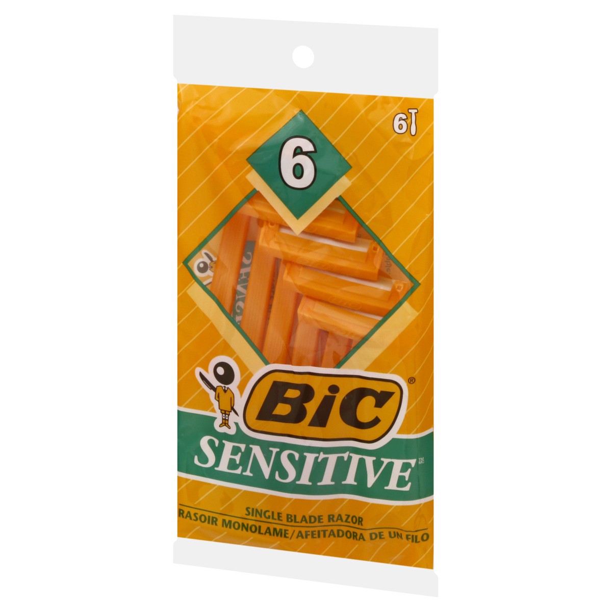 slide 3 of 9, Bic Sensitive Shaver, 6 ct