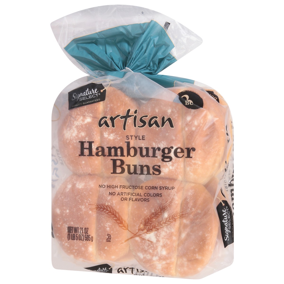 slide 3 of 12, Signature Select Artisan Style Hamburger Buns 8 ea, 8 ct