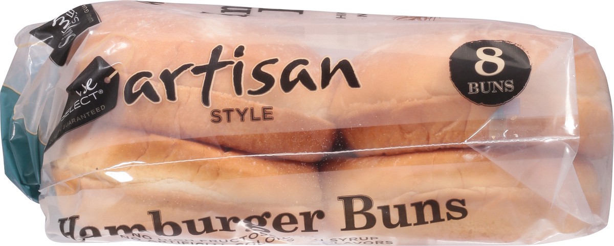 slide 12 of 12, Signature Select Artisan Style Hamburger Buns 8 ea, 8 ct