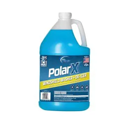 Polar X -20°F Washer Fluid 1 gal Clear Vision & Superior Protection In Extreme Cold Windshield Washer