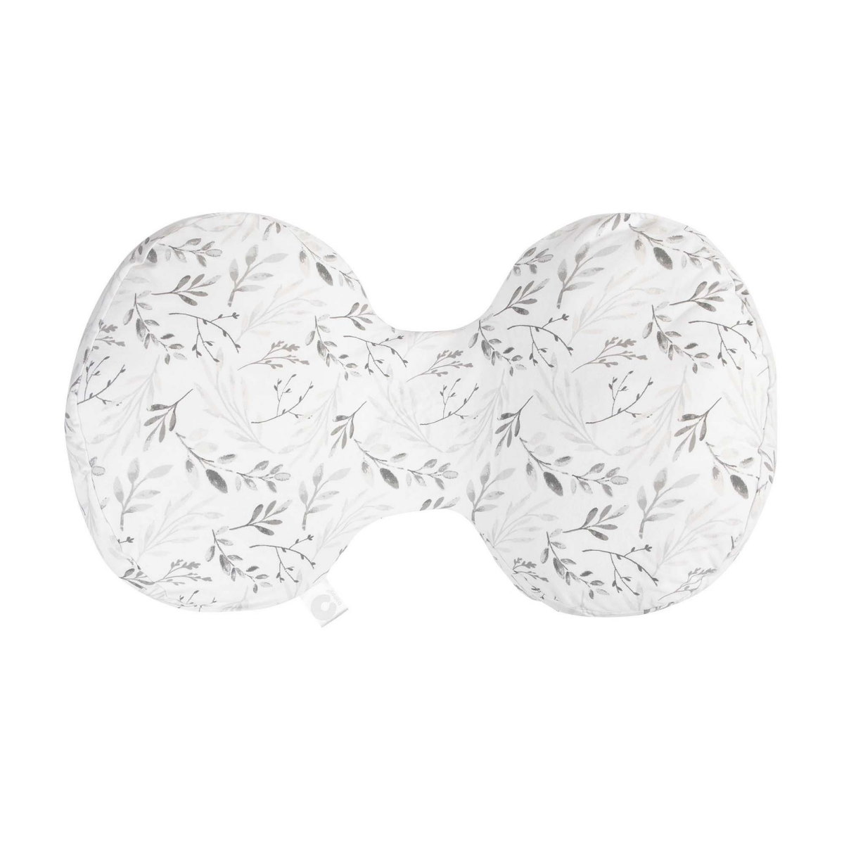 slide 1 of 7, Boppy Side Sleeper Pregnancy Pillow with Removable Jersey Pillow Cover, Gray Falling Leaves, Compact Stay-Put Design with Signature Stretch Panel, Prenatal and Postnatal Positioning, 1 ct