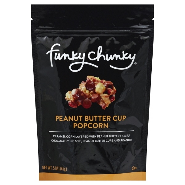 slide 1 of 1, Funky Chunky Peanut Butter Popcorn, 5 oz