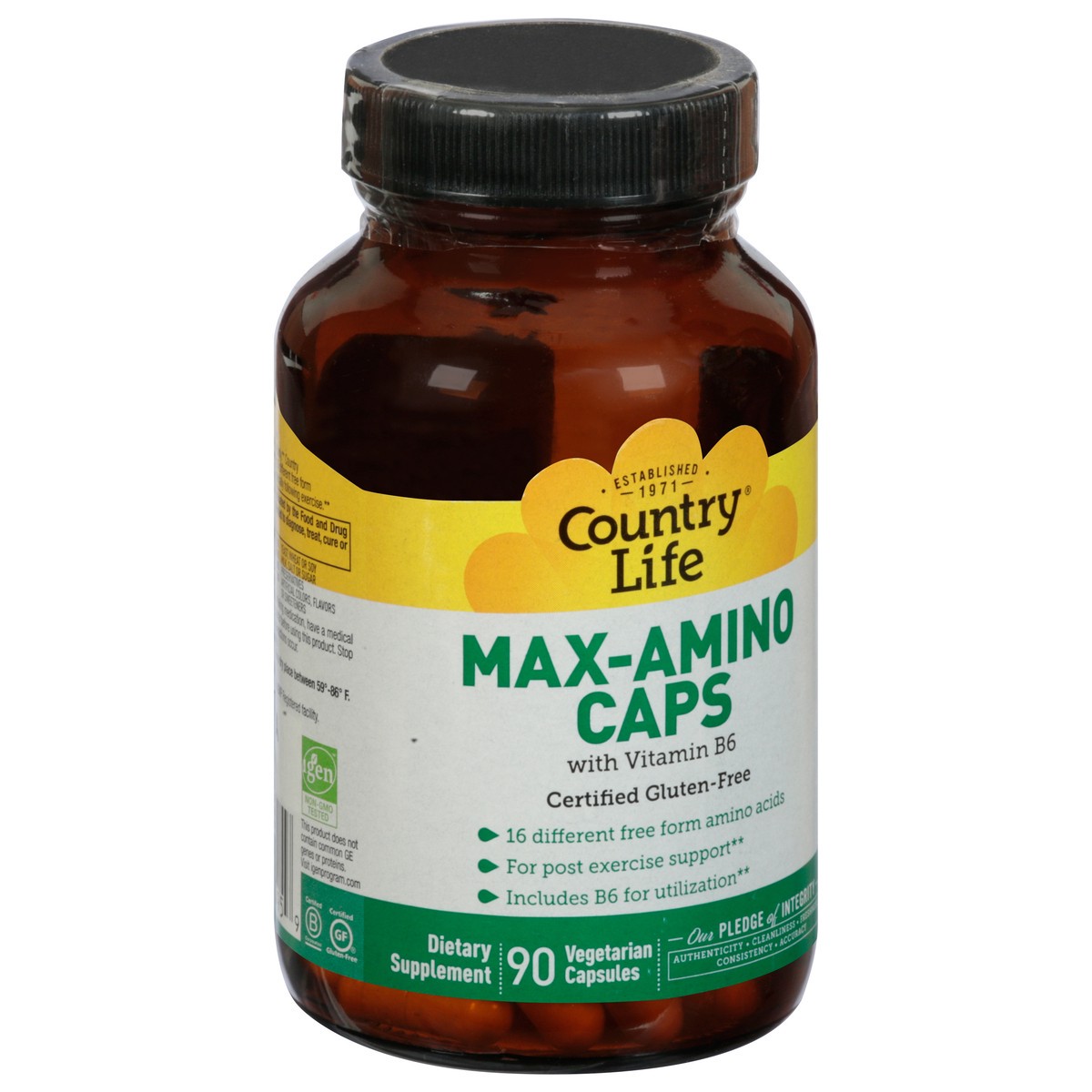 slide 12 of 12, Country Life Max-Amino W/ B6, 90 ct