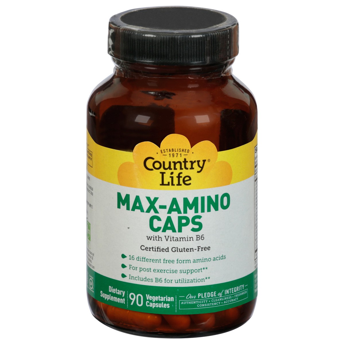 slide 1 of 12, Country Life Max-Amino W/ B6, 90 ct