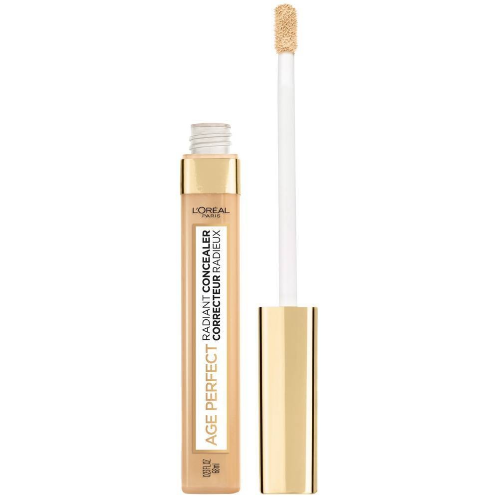 slide 1 of 1, L'Oréal Age Perfect Radiant Concealer With Hydrating Serum, Cream Beige, 0.23 oz