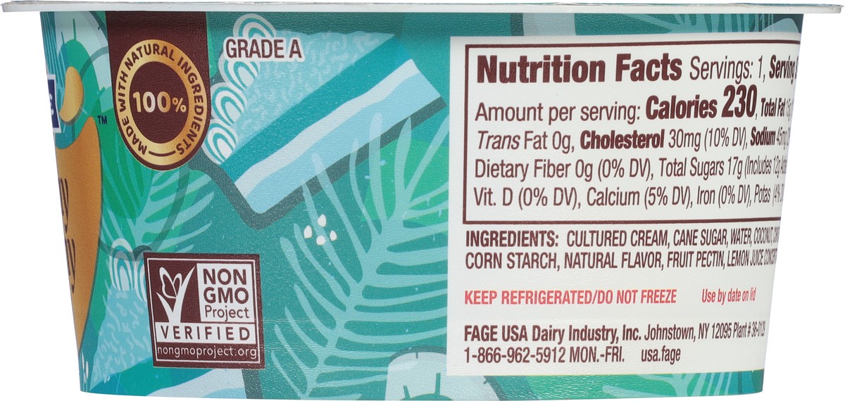 slide 9 of 14, Fage Creamy Dreamy Coconut Cream 4.4 oz., 4.4 oz