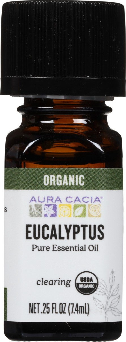 slide 9 of 9, Aura Cacia Eucalyptus Essential Bath Oil, 0.25 oz