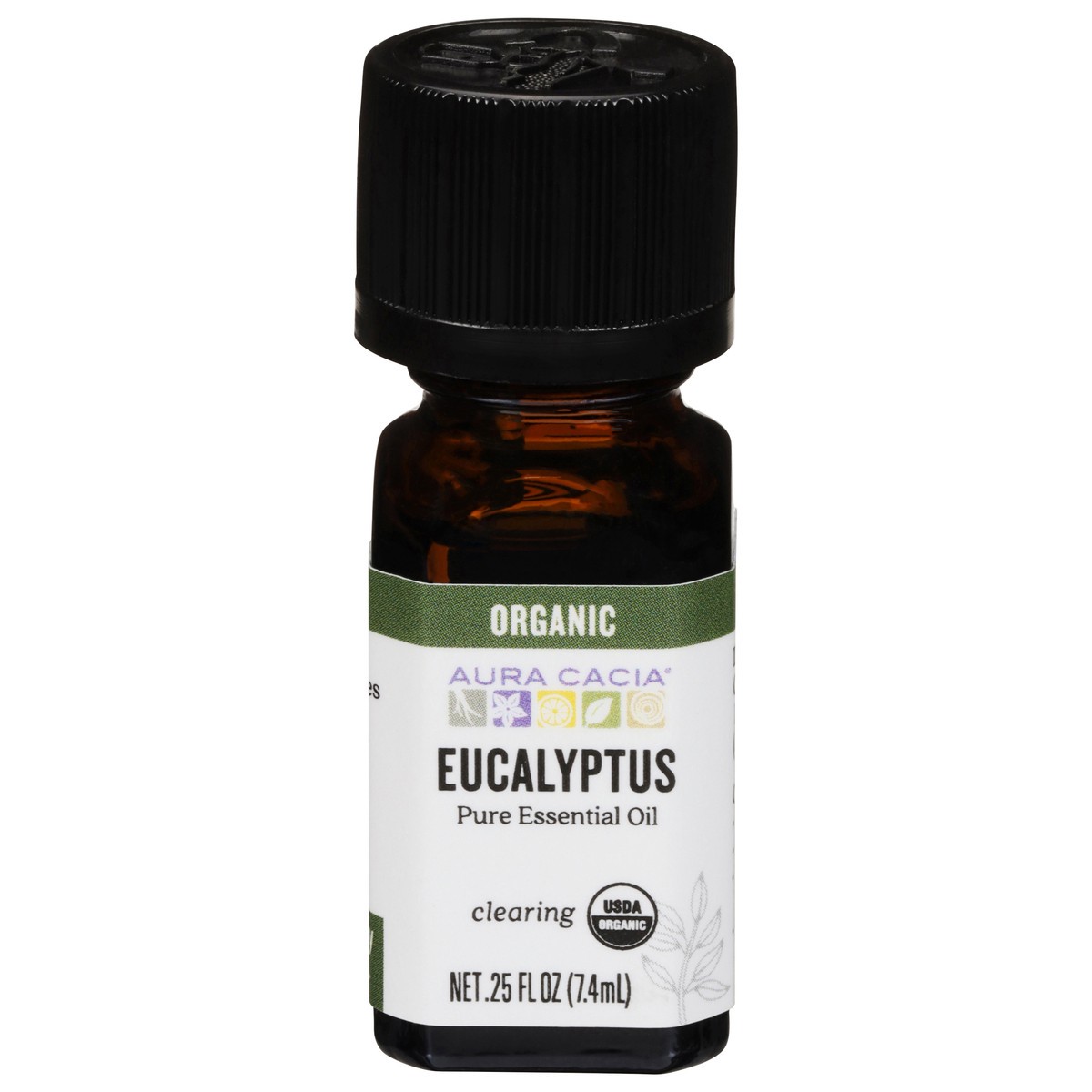 slide 1 of 9, Aura Cacia Eucalyptus Essential Bath Oil, 0.25 oz