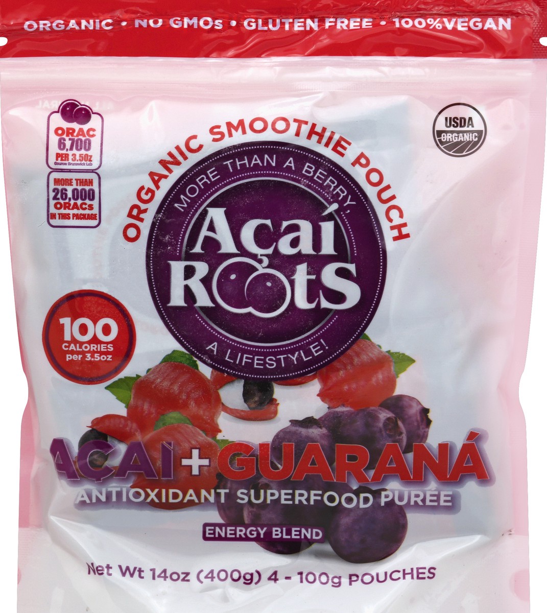 slide 1 of 1, Acai Roots Acai + Guarana - 4 ct, 1 ct